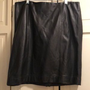 Leather skirt